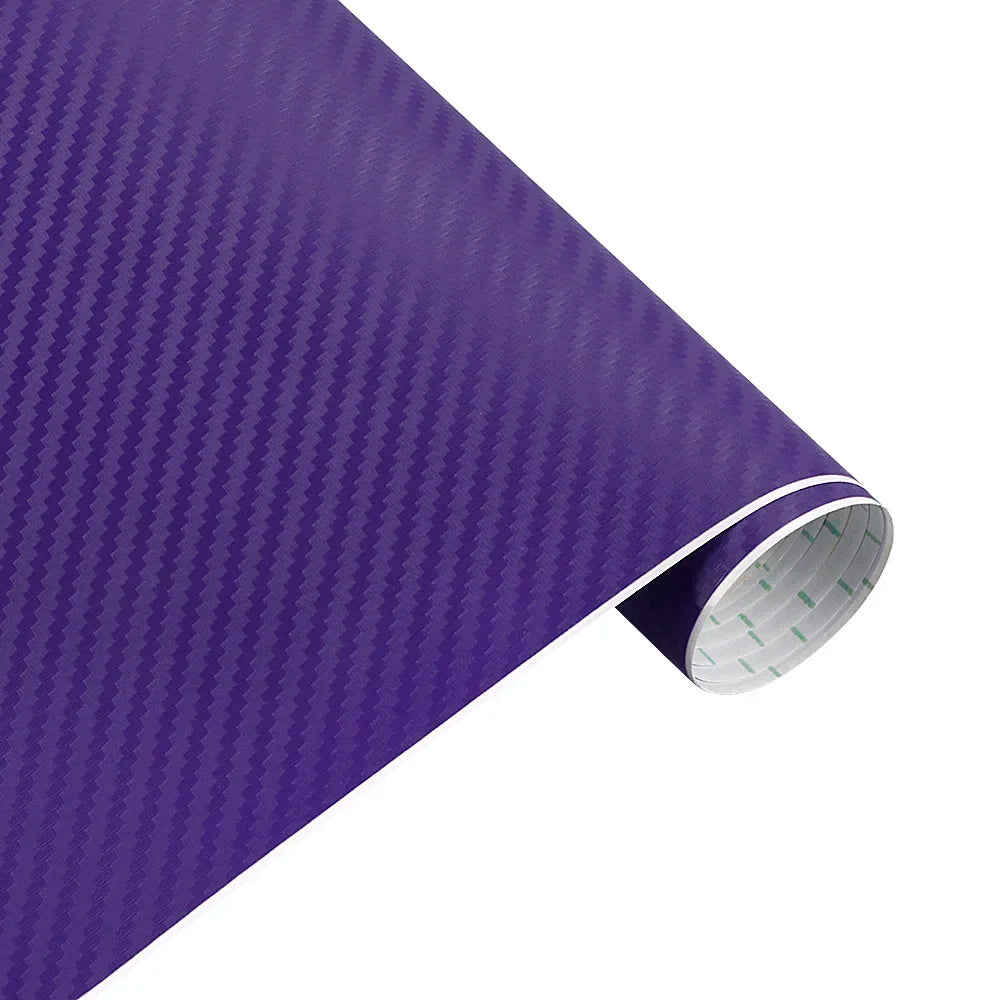 30Cmx127Cm 3D Carbon Fiber Vinyl Car Wrap Sheet Roll Film Car Stickers and Decal Motorcycle Auto Styling Accessories Automobiles