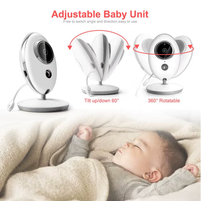 Wireless LCD Audio Video Baby Monitor VB605 Radio Nanny Music Intercom IR 24H Portable Baby Camera Baby Walkie Talkie Babysitter