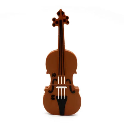 8 Styles Musical Instruments Model Pendrive 4GB 16GB 32GB 64GB 128GB USB Flash Drive Violin/Piano/Guitar