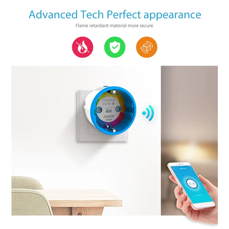 NEO  ZWAVE plus EU Smart Power Plug Socket Home Automation Alarm System Z Wave 868.4Mhz Video Frequency