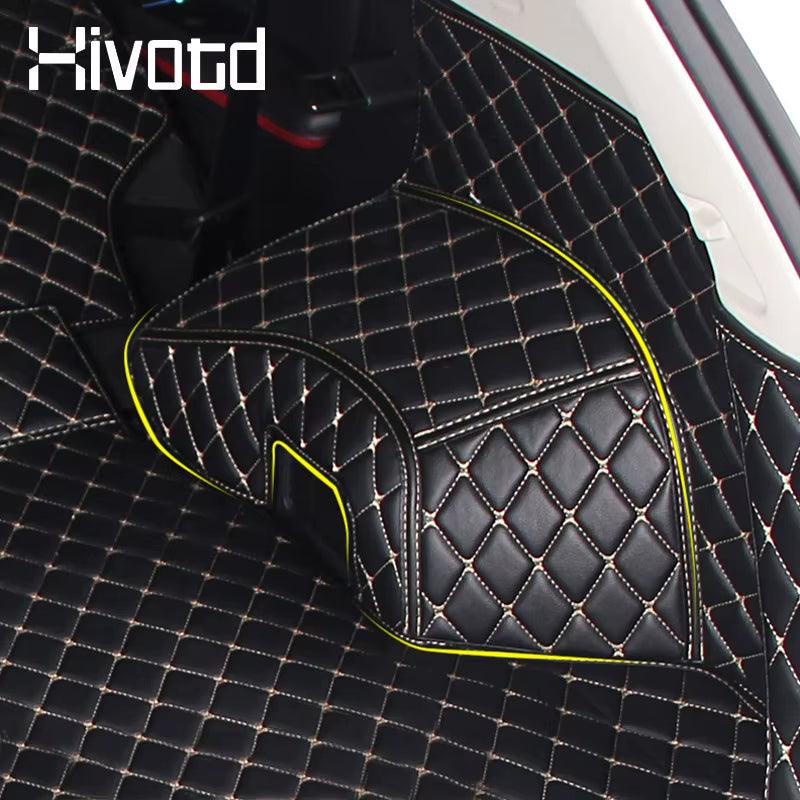 Car Trunk Mat Dustproof Rear Cargo Liner Pad Interior Deccor Protection Accessories PU Leather Carpet for Changan CS55 2020-2017