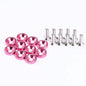 Leosport-10 Pcs/Pack JDM Style Aluminum Fender Washers and Bolt for Honda Civic Integra RSX EK EG DC