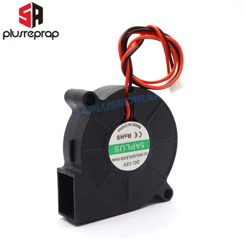 5015 12V 24V Cooling Turbo Fan Brushless Extruder DC Cooler Blower 50X50X15Mm Black Plastic Fan for Reprap 3D Printer
