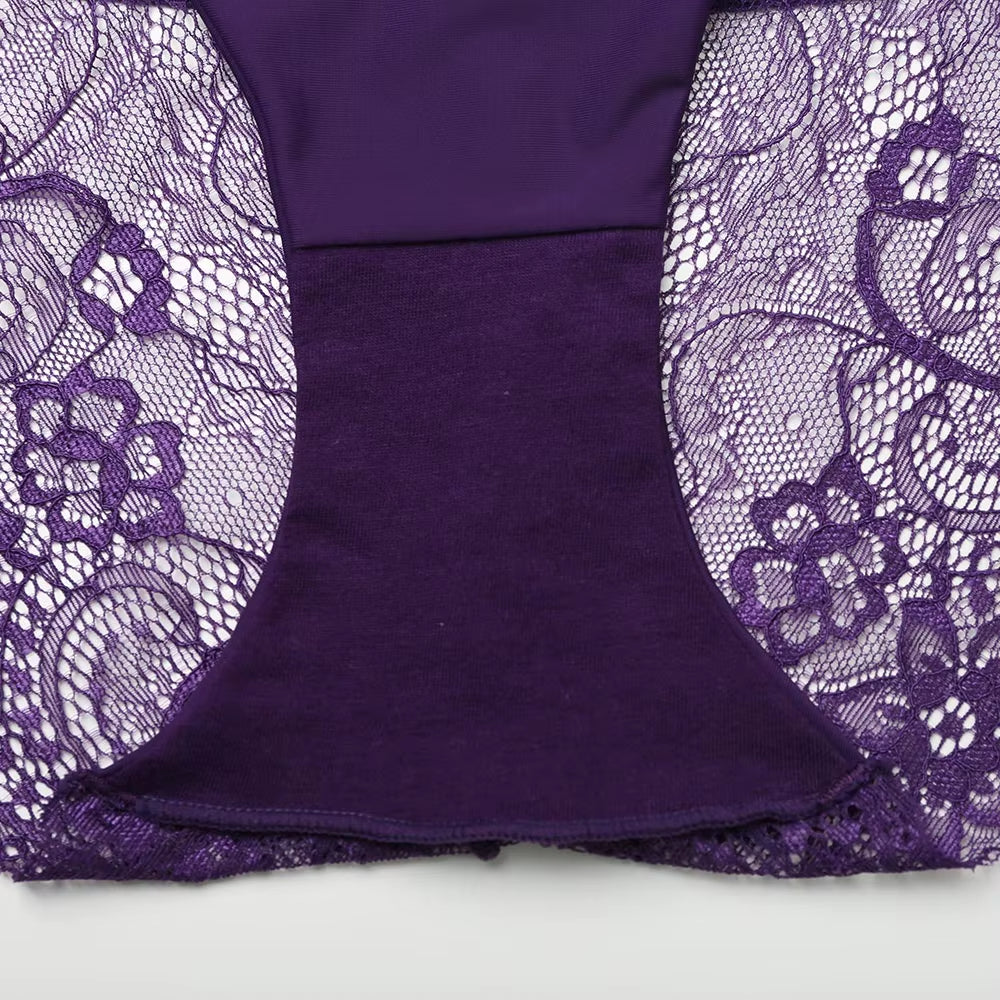 Ladies Underwear Woman Panties Sexy Lace plus Size Panty Transparent Low-Rise Cotton Briefs Intimates New Hot Sale