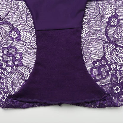 Ladies Underwear Woman Panties Sexy Lace plus Size Panty Transparent Low-Rise Cotton Briefs Intimates New Hot Sale