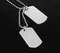 Stainless Steel Double Dog Tag Necklace for Men High Polished Pendant ID Men Jewelry 24" Chain Necklace