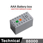 MOC Train Motor Kit Servo,Battery Box, IR Remote, LED Lights Power Functions Parts for Smart Technical Building Blocks Creations