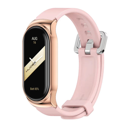 Strap for Mi Band 10 9 8 7 6 5 4 3 Bracelet Silicone Wristband for Xiaomi Mi Band 8 Metal Strap for Mi Band 7 Watchband Leather