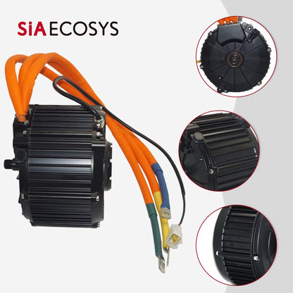 QS Motors 165 10000W Hall Mid Drive Electric Motorcycle PMSM Motor with ND721200 Controller Kits Electric Scooter