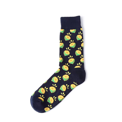 1 Pair Art Socks New Men Women Cotton Socks Couple Funny Socks Flower Bird Long Colorful Socks EUR39-44