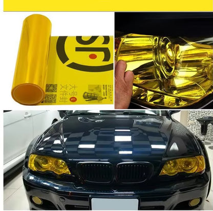 PVC Car Headlight Lamp Film Fog Lamp Sticker Car Headlight Tailing Moulding Foil Self-Adhesive Car Accessories