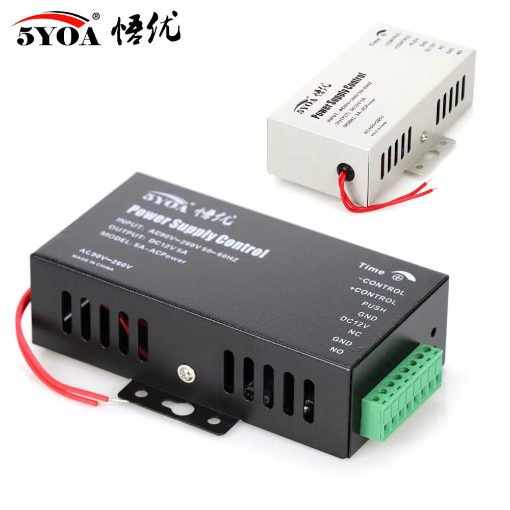 DC 12V Door Access Control System Switch Power Supply 3A 5A / AC 110~260V RFID Fingerprint Access Control System