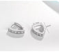 925 Sterling Silver Big Circle Inlaid Zircon Earrings for Women,S925 Argent Women'S Shiny Model Earring 17Mm-40Mm 5 Size