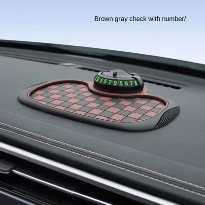 Car Non Slip Dashboard Mat Anti-Skid Rubber Pad Mobile Phone Sunglasses Multifunction Holder Accessories Interior Automobiles