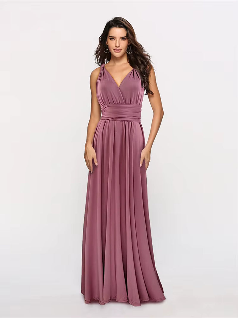 Sexy Women Boho Maxi Club Dress Red Bandage Long Dress Party Multiway Bridesmaids Convertible Infinity Robe Longue Femme