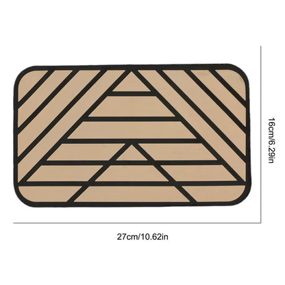 Car Main Driver Heel Pad Auto Brake Foot Pedal Floor Mat Anti-Slip Wear-Resistant PVC Footrest Plate Heel Pad for Car Driving