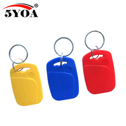 5Pcs IC+ID UID 13.56MHZ Changeable Writable Rewritable Composite Key Tags Keyfob Dual Chip Frequency + RFID 125KHZ T5577 EM4305