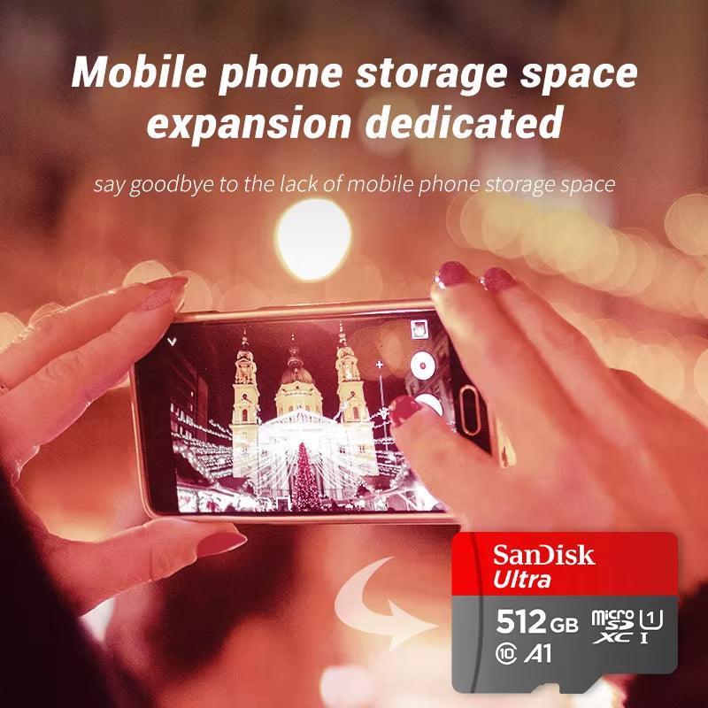 Original  Micro SD Card C10 32GB 64GB 128GB 256GB 512GB up to 150Mb/S Microsd Memory Card 1TB A1 Flash TF Card for Phone