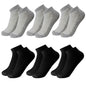 6 Pairs Breathable Men'S Socks Short Ankle Elastic Solid Color Mesh High Quality Business Unisex Sokken plus Size EU38-47