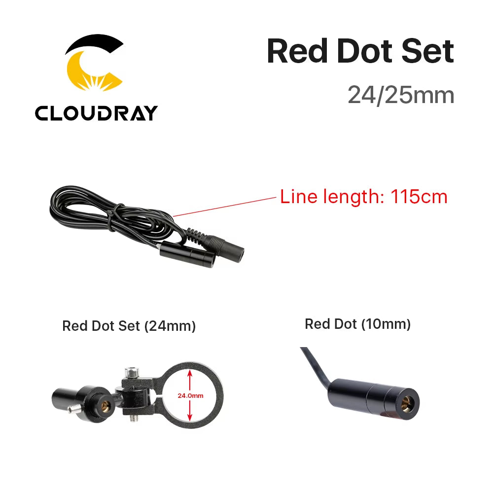 Diode Module Red Dot Device Positioning DC 5V for DIY Co2 Laser Engraving Cutting Head