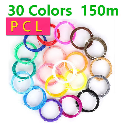 Filament 1.75Mm for 3D Pen 20/ 30 Colors Brilliant Color Filament ABS / PLA/ PCL No Smell Safety Plastic 3D Print Pen Filament