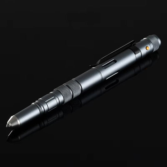 4-In-1 Portable Tactical Pen Flashlight Bottle Opener Emergency Glass Breaker Outdoor Self Defense EDC Pen Tool Gift Box