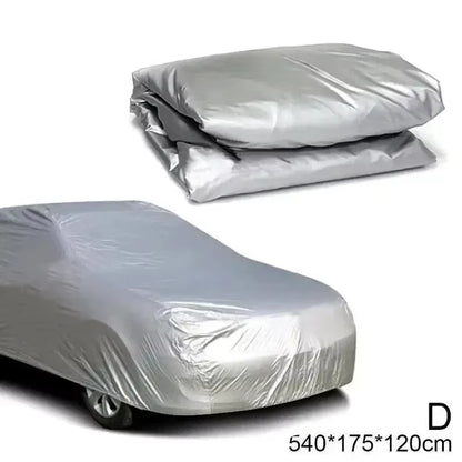 The Four Seasons Fit Full Car Cover Waterproof Dustproof PE Film Coat Aluminum Protective Sunshade UV Ray Reflectioncar Cover