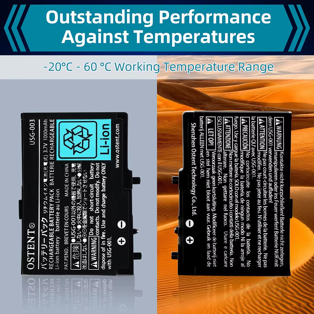 Real Capacity 1000Mah 3.7V Rechargeable Lithium Battery+Tool Kit for Nintendo DSL NDS Lite Gamepad Replacement Battery