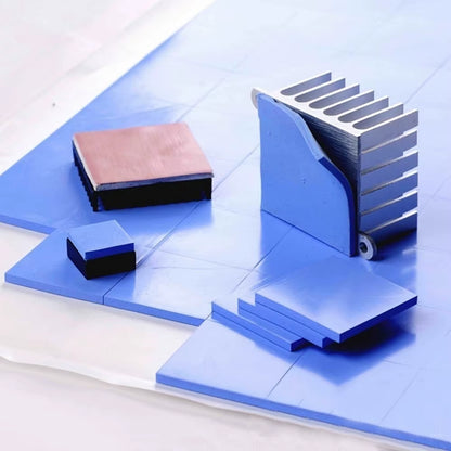 New 6.0 W/Mk Conductive GPU CPU Heatsink Cooling Silicone Pad 100Mm*100Mm*1Mm Thermal Pad High Quality