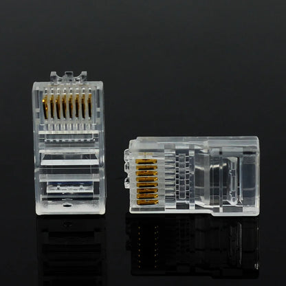 20/50/100PCS RJ45 Ethernet Cables Module Plug Network Connector RJ-45 Crystal Heads Cat5 Cat5E Gold Plated Network Cable