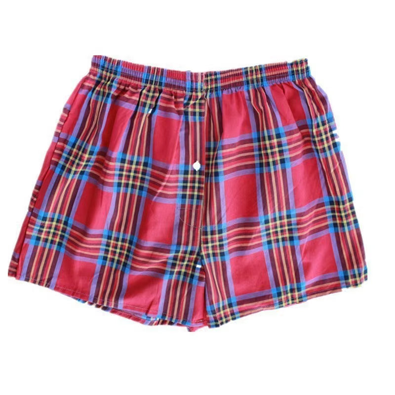 4Pcs/Lot M-4XL Classic Plaid Men Boxer Shorts Mens Underwear Trunks Cotton Cuecas Underwear Boxers for Male Arrow Panties