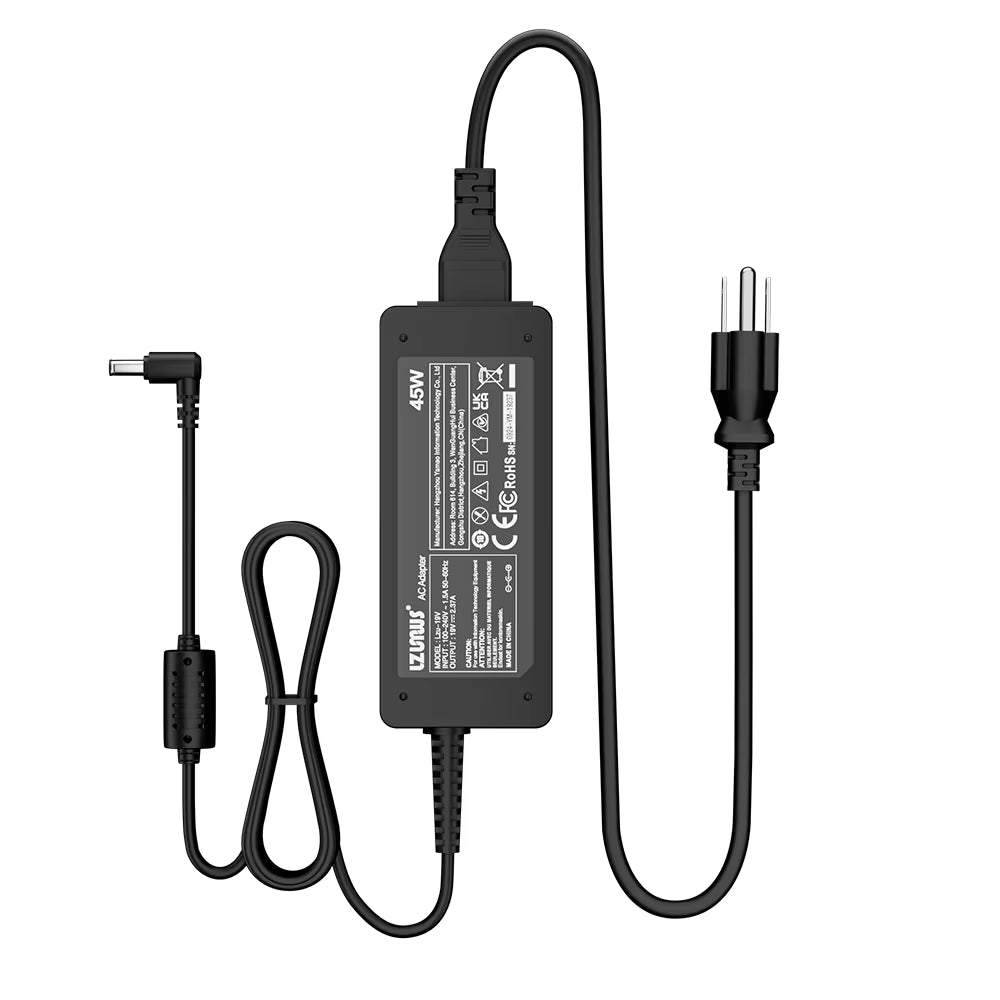 45W AC Adapter for  Laptop Charger 19V 2.37A 3.0X1.1Mm Compatible with  Chromebook Aspire Swift 1 /3 /5 Series