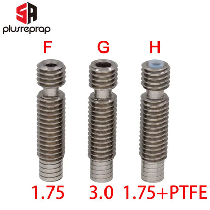 Throat M6 26Mm for V6 Wade Short Distance Heat Break Hotend1.75 /3.00Mm Filament Stainless Steel 3D Printer Parts