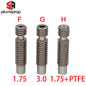 Throat M6 26Mm for V6 Wade Short Distance Heat Break Hotend1.75 /3.00Mm Filament Stainless Steel 3D Printer Parts
