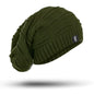 New True Letter Winter Hat Long Size Knitted Cap High Quality Casual Beanies for Men & Women Solid Bonnet Cap