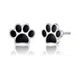 925 Sterling Silver Animal Paw Dog Cat Footprints Stud Earrings for Women Valentine'S Day Gift SCE407