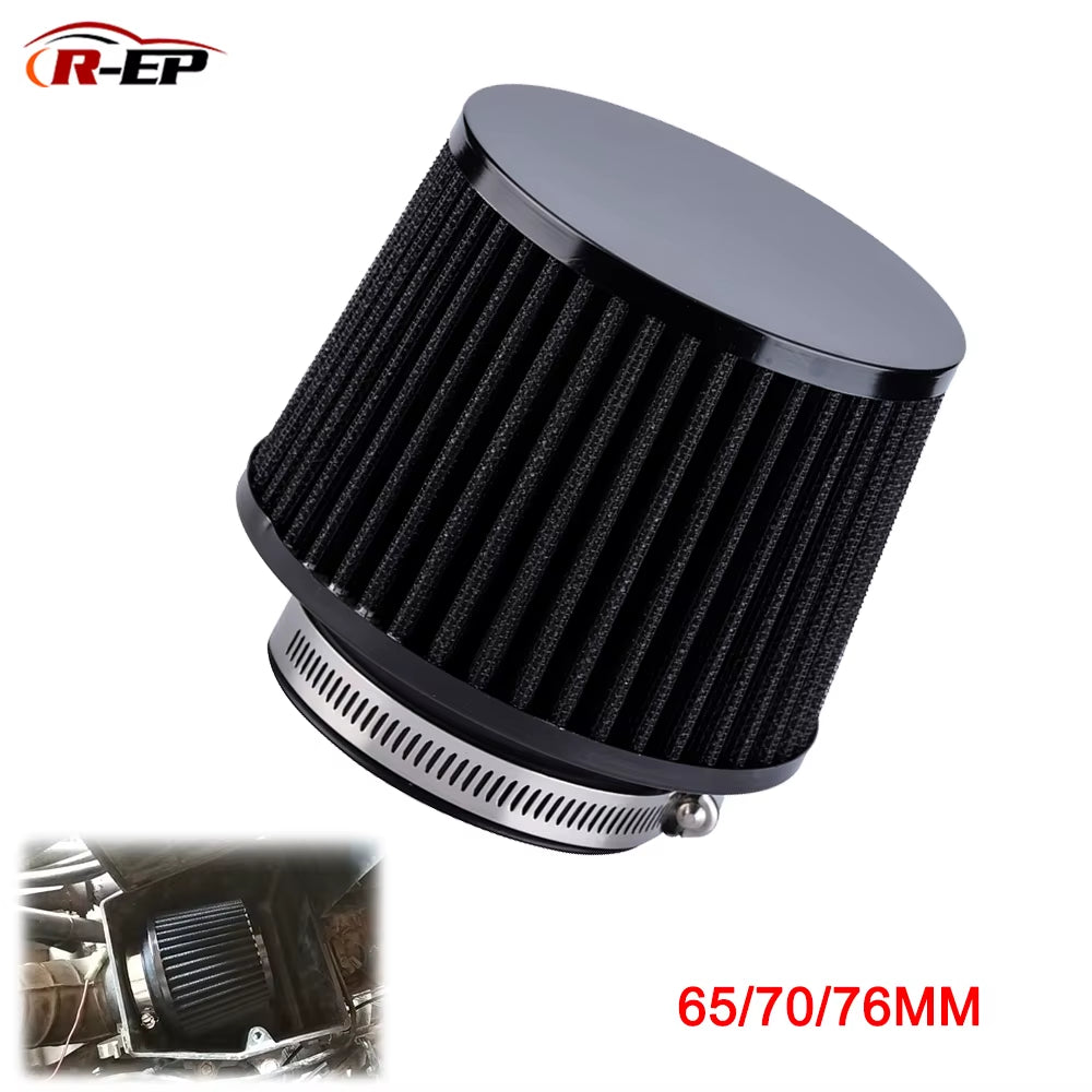 R-EP Universal Car Air Intake Filter 76MM 70Mm 65Mm Performance High Flow Filters for Cold Air Intake 3Inch 2.75Inch 2.5Inch