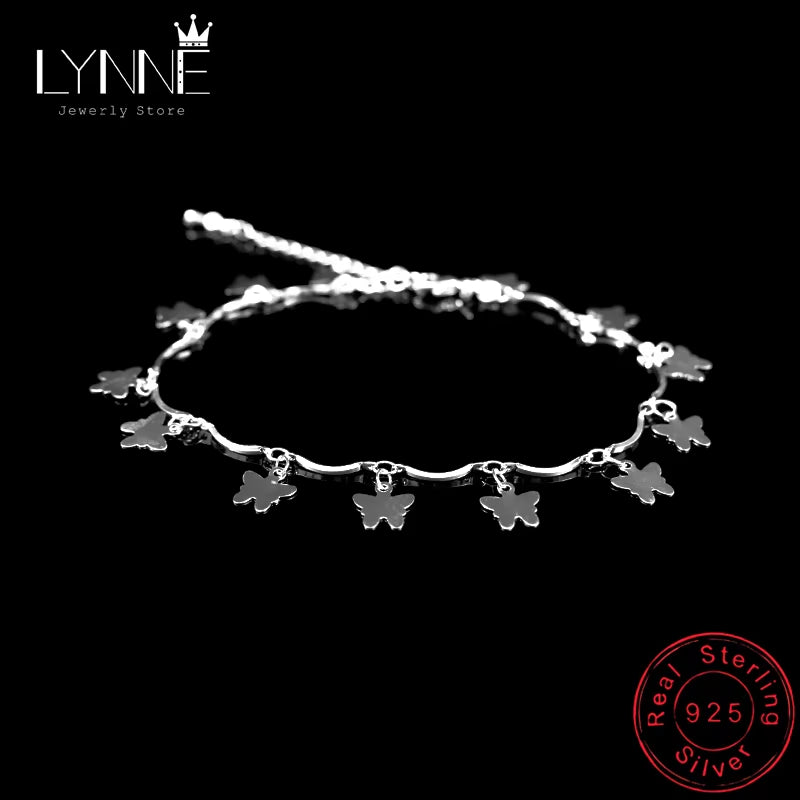 New Arrival Bohemia 925 Sterling Silver Heart Pandent Anklets Bracelets Beach Anklet on Leg Chain for Women&Girl Jewelry Gift