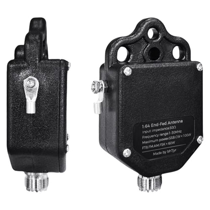 1:64 Balun End Fed Antenna 1Mhz to 30Mhz Portable 4-Band 8-Band HF End Fed Antenna 100W Power for Outdoor