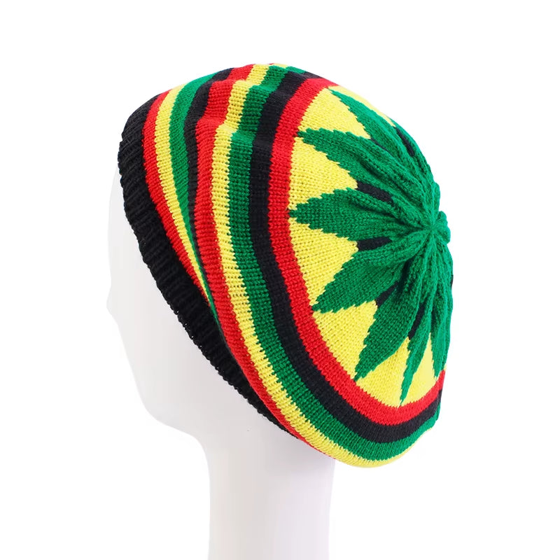 Men Women Jamican Rasta Hat Dreadlocks Wig Bob Marley Caribbean Fancy Dress Prop Unisex Knitted Beanie Hat