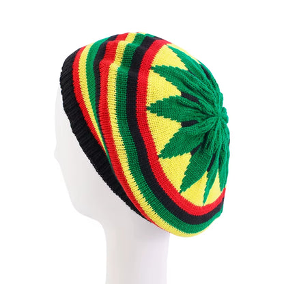 Men Women Jamican Rasta Hat Dreadlocks Wig Bob Marley Caribbean Fancy Dress Prop Unisex Knitted Beanie Hat