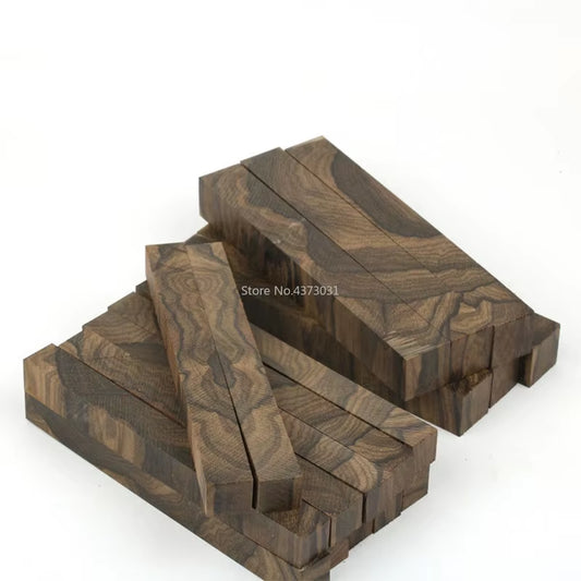 1 Piece DIY Knife Handle Material Persimmon Wood Ziricote, Ciricote (Cordia Dodecandra) Mexican Ebony Knife Handle Material