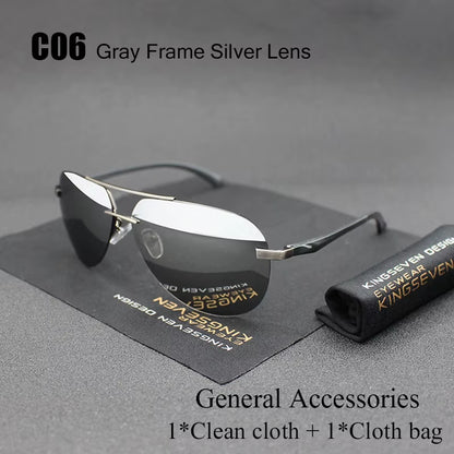Aluminum Magnesium Polarized Sunglasses Men Driver Mirror Sun Glasses Male Fishing Female Eyewear for Men