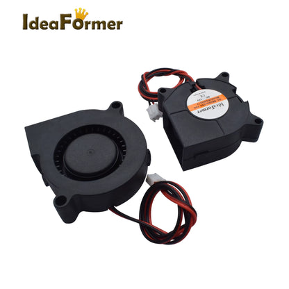 1 Pcs 4020/5015 Blower Turbo Cooling Fan Brushless DC 12V&24V 3D Printer with 2Pin Dupont Wire Cooler 30Cm Wire for J-Head