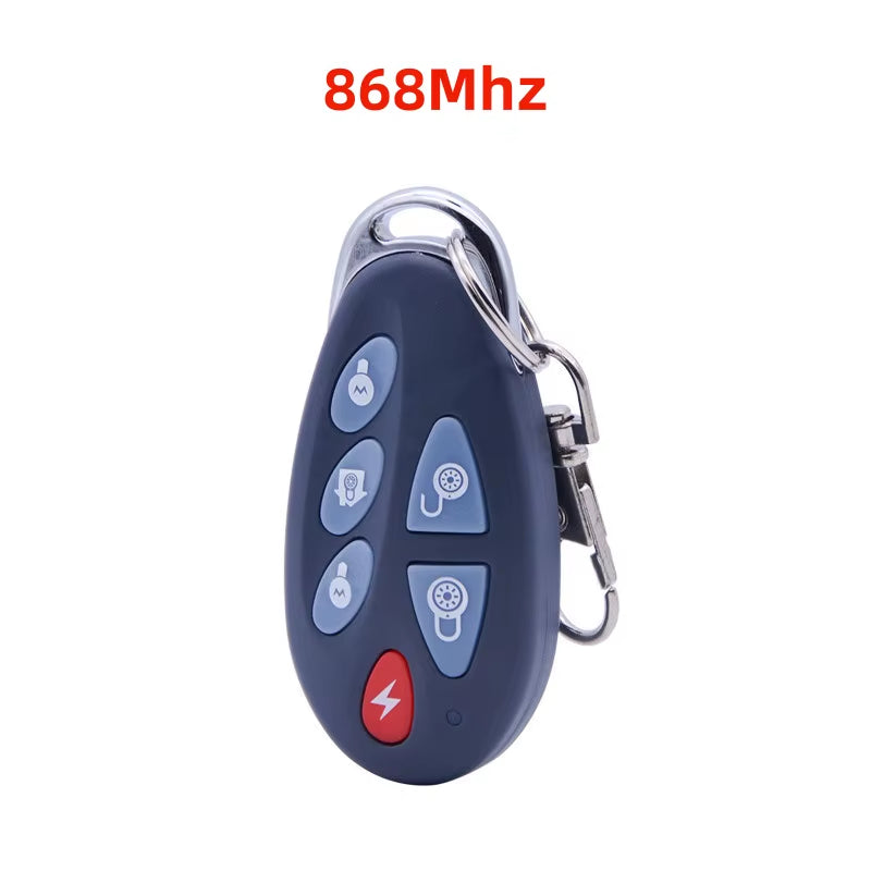 433Mhz or 868Mhz PB-403R Remote Control Arm Disarm Home Arm SOS 6 Key Function Wireless Alarm Remote Keyfob