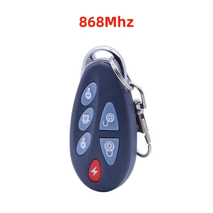 433Mhz or 868Mhz PB-403R Remote Control Arm Disarm Home Arm SOS 6 Key Function Wireless Alarm Remote Keyfob