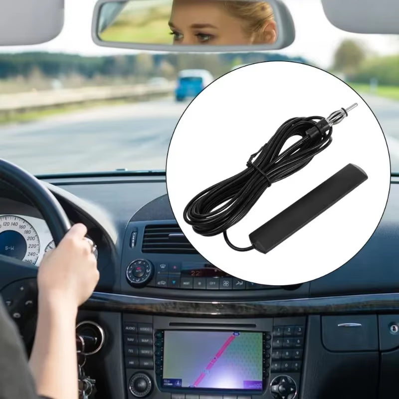 Universal Car Electronic Radio Antenna 5/3M Car AM FM Radio Antenna Signal Amplifier Booster Antena Booster 12V