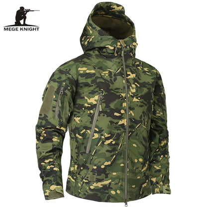 Mege Brand Clothing Autumn Men'S Military Camouflage Fleece Jacket Army Tactical Clothing Male Camouflage Windbreakers