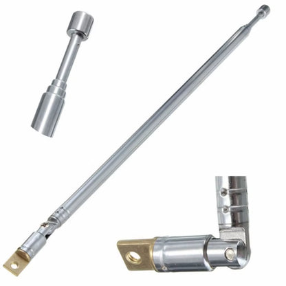Antenna Radio Portable 4 Sections TV Antenna Telescopic Rotatable Antenna Aerial for Radio TV Antenna Rod Telescopic Antenna