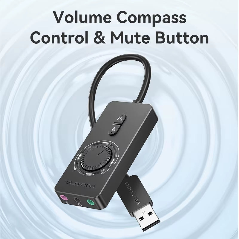 USB External Sound Card USB to 3.5Mm Audio Adapter USB to Earphone Microphone for Macbook Computer Laptop PS4 Sound Card